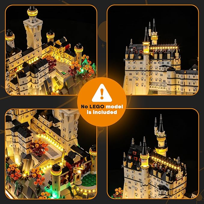 LIGHTAILING Light for Lego-21063 Neuschwanstein Castle - Led Lighting Kit Compatible with Lego Building Blocks Model - NOT Included The Model Set
