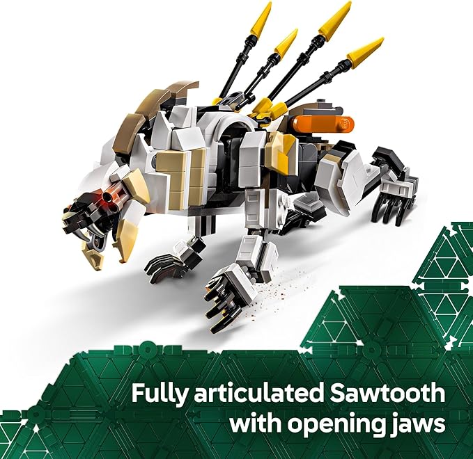 LEGO Horizon Adventures Aloy &amp Varl vs. Shell-Walker &amp Sawtooth Kids Toy - Building Toy for Boys &amp Girls Ages 9+ - Gaming Gift Idea for Horizon Fans - 77037