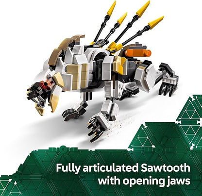 LEGO Horizon Adventures Aloy &amp Varl vs. Shell-Walker &amp Sawtooth Kids Toy - Building Toy for Boys &amp Girls Ages 9+ - Gaming Gift Idea for Horizon Fans - 77037