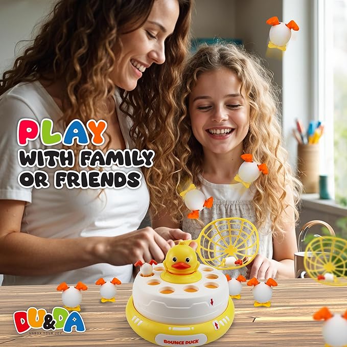 DU&ampDA Pop Up Duck Catch Game Toys for Age 3+ Kids Musical Bouncing Interactive Game for Kids Boys &amp Girls Toys Gift Set