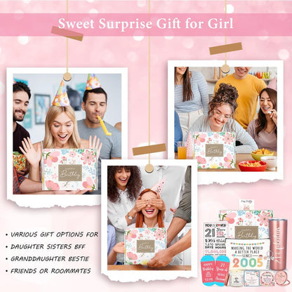 21st Birthday Gifts for Her Women 21 Year Old Birthday Gifts for Her Funny Gift Ideas for 21 Years Old Female Unique Happy 21st Bday Decorations Must Haves for Girl Cool Best 21 Year Olds Accessories