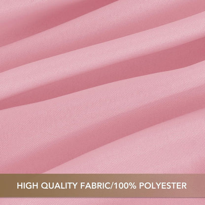 sancua Round tablecloth 90 Inch Diameter, 8 Pack - Circle Polyester Fabric Table cloth for Wedding Christmas Party Reception Banquet Birthday, Washable Formal Table Cover (Fit 30-72 Inch Tables), Pink