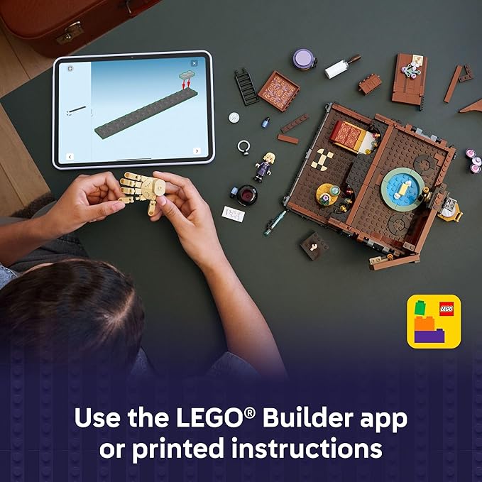 LEGO Wednesday Thing’s Apartment Building Toy - Transforming Trunk Playset W/Poseable Thing &amp Enid Sinclair Minidoll - Wednesday Merch for Girls &amp Boys Ages 10+ - Gift Idea for Birthdays - 76