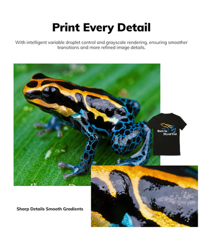 INKSONIC A3+ DTF Printer with F1080 Anti-Clog Printhead, 13" T-Shirt Printer Machine Bundle with Laptop & Supply, 2X Faster Than L1800/R1390, 2026 Upgraded H13 with CISS & 24/7 Auto Maintenance