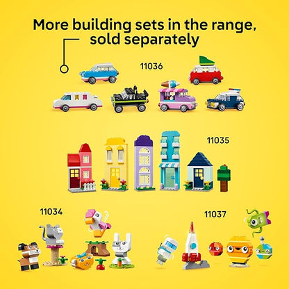 LEGO Classic Vibrant Creative Brick Box Building Blocks - Sensory &amp Learning Toys for Boys &amp Girls Ages 4+ Years - Pretend Play Preschool Toys - Gift for Birthdays - 11038