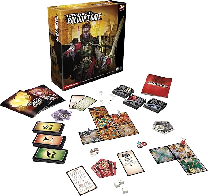 Hasbro Gaming Avalon Hill Betrayal at Baldur's Gate Modular Board Hidden Traitor GameAges 12 and UpD&ampDBased on Betrayal at House on The Hill