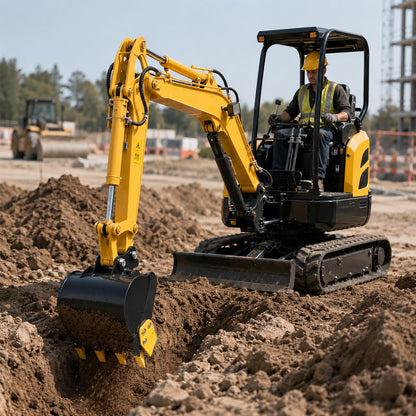 300mm Mini Excavator Bucket, 11.81in Excavator Attachments,300mm Narrow Digging Buckets with Metal Teeth Hole Diameter 0.98in, Center Wheelbase 3.54in, Metal Trenching Digger (300mm Black Yellow)