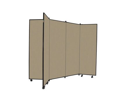 Screenflex Display Towers, Portable Wall Divider Boards for Art Show Partitions, Classroom Panels and Offices - 5'9”H x 6'2"W - 6 Panels - Desert Fabric
