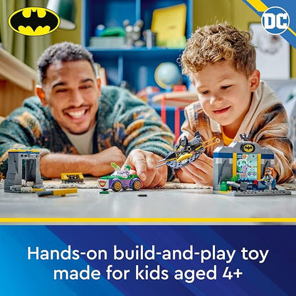 LEGO DC Batman: The Batcave with Batman Batgirl &amp The Joker Fun Super Hero Toy Gift for Kids Ages 4 and Up with Batman Action Figures 76272
