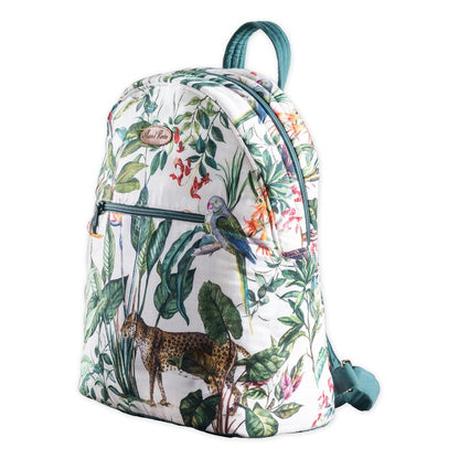 Maison d' Hermine Backpack for Women Men Cotton Shoulder Multipurpose Rucksack with Small Pouch Lightweight Multi Pocket Bag for Travel Work Beach Perfect for Mothers Day Gifts - Wild