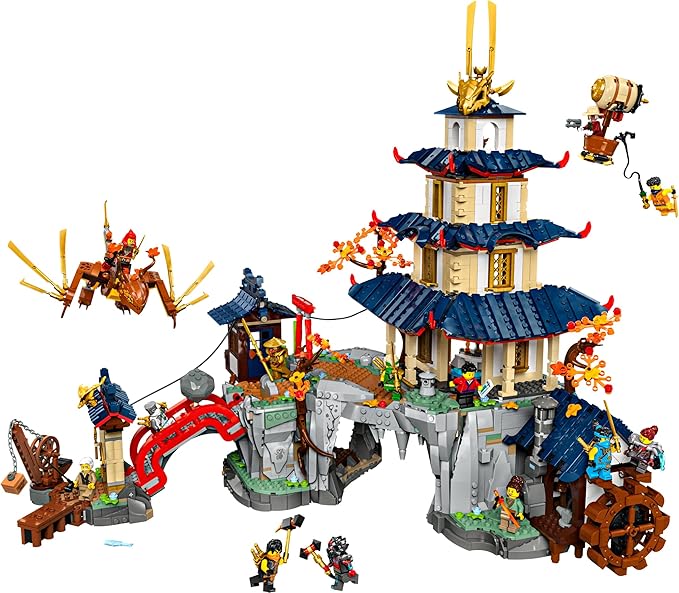 LEGO NINJAGO Tournament Temple City Building Toy for Teen Boys &amp Girls Ages 14+ Great for Dragons Rising Fans Who Enjoy Model Building Sets and NINJAGO Toys - 71814