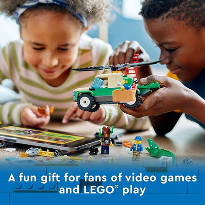 LEGO City Wild Animal Rescue Missions 60353 Interactive Digital Building Toy Set for Kids Boys and Girls Ages 6+ (246 Pieces)