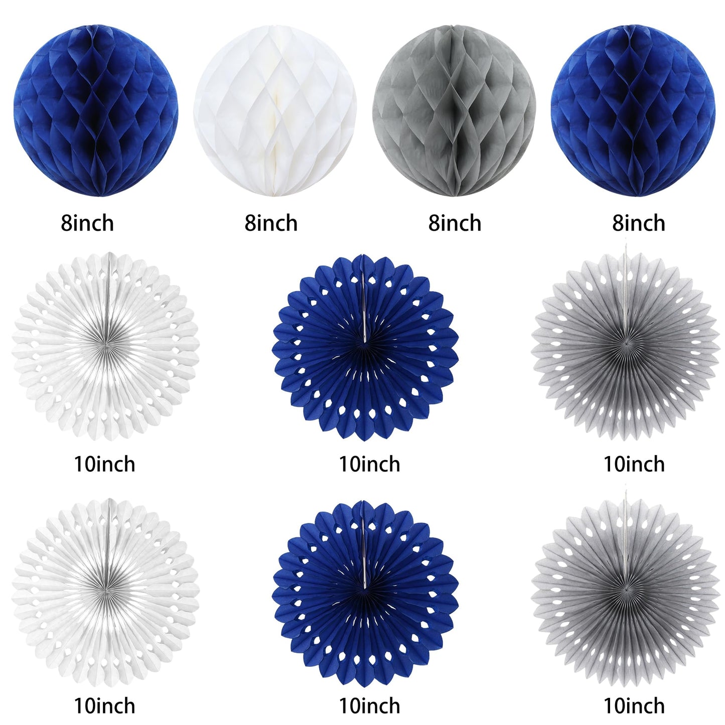 Vlipoeasn 18th Birthday Decorations Set for Boys, Blue Silver 18 Year Old Birthday Banner, Paper Fans,Bruh I'm 18 Party Supplies