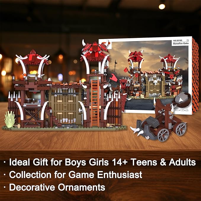 Horde Building Set Toy Buildings Blocks for Adults Teens DIY Craft Orcs of The Hordes Model Kits for Adult Boys Girls 14+ Home Office Art Decor Holiday Christmas Birthday Gift 1279PCS