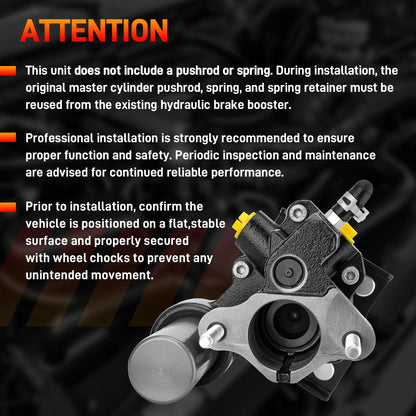 52-7416 Hydraulic Power Brake Booster Compatible with Ram 2500 3500 4000 4500 5500 2011-2018, 4.7L 5.7L 6.4L 6.7L V8, Replace # 52013874AC, 52013874AD, 52013874AE, 52013874AF, 68144663AA