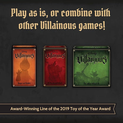 Ravensburger Disney Villainous - Evil Comes Prepared - Strategy Board Game - Play as Stand-Alone or with Other Villainous Games - with Scar Ratigan and Yzma - 2019 Toy of The Year Award - Ages 10+