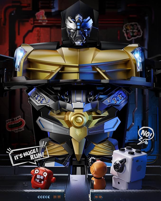 V992 Transform Remote Control Car Transform Robot RC Cars 1:14 Scale 2-in-1 Robot Toy Car with Sound &amp Light Gesture Sensing Automatic Deformation Great Gift Toys for Boys and Girls 4-6 (Gol
