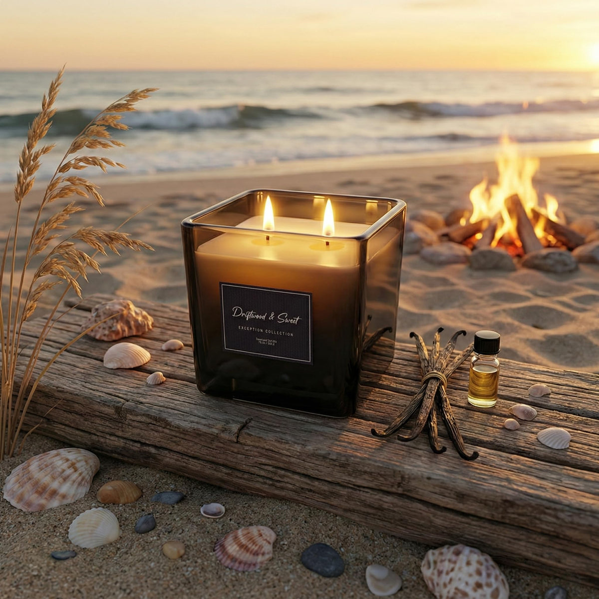 Signature Scented Candle 15oz – CW Studio Color Glass Jar — Hand-Poured Soy & Paraffin Wax – Clean Burn, Smokeless, Up to 30 Hours, Home Decor & Gift Giving