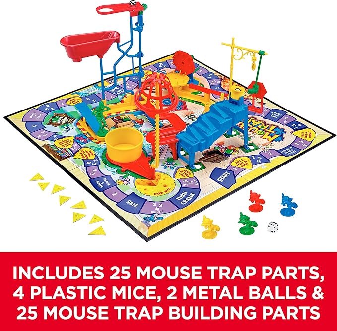 Mouse Trap Board Game For Kids Ages 6 and Up (Amazon Exclusive)