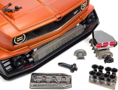 ARRMA 1/7 Felony 6S BLX Street Bash All-Road Muscle Car RTR (Ready-to-Run Transmitter and Receiver Included Batteries and Charger Required) Orange ARA7617V2T2