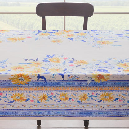 Maison d' Hermine Table Cloth Rectangle Table 100% Cotton 70 x 120 Inches Tablecloth Reusable Decorative for Dining Kitchen Room Farmhouse Home Gifts for Mothers Day Spring Summer - Girassol