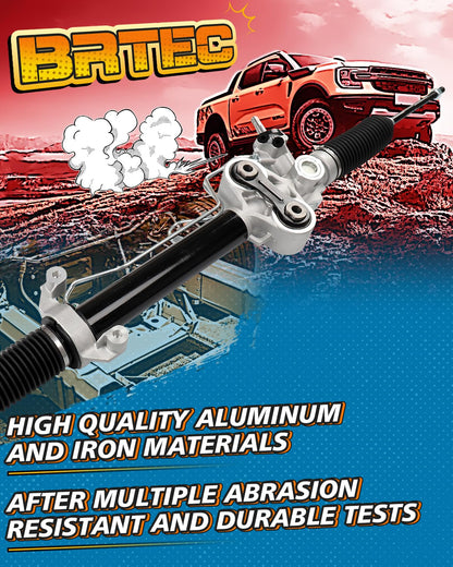 BRTEC 22-1036 Hydraulic Power Steering Rack and Pinion Assembly Compatible for 2007-2013 Silverado 1500 Sierra 1500