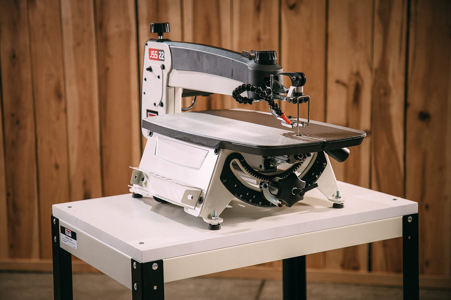 JET 22-Inch Scroll Saw w/ Foot Switch, Variable Speed, 120V 1Ph (JWSS-22B)