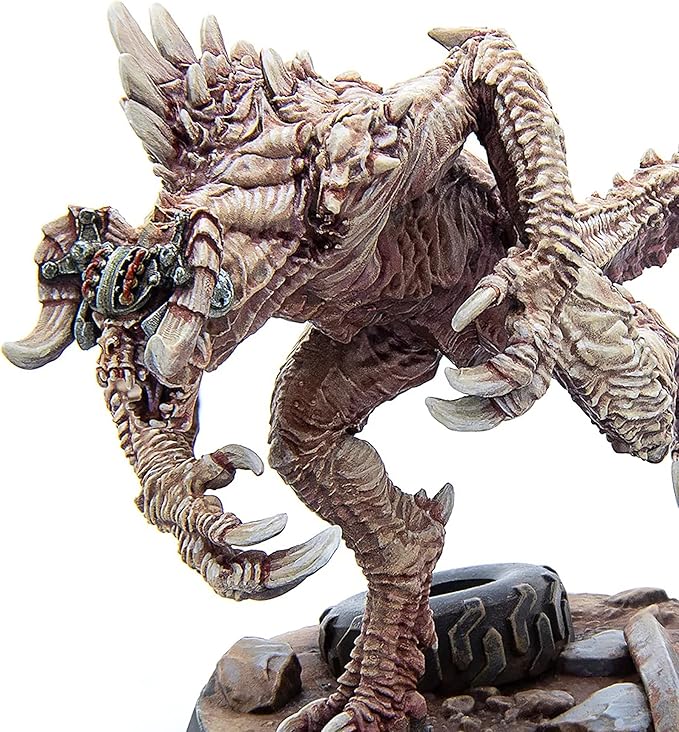 Modiphius Entertainment Ltd Fallout Wasteland Warfare: Enclave-Domesticated Deathclaw - 1 Miniature 32mm Unpainted Figure Captial Wave RPG