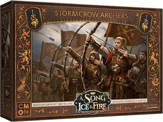 A Song of Ice and Fire Tabletop Miniatures Stormcrow Archers Unit Box - Deadly Mercenary Marksmen Strategy Game for Adults Ages 14+ 2+ Players 45-60 Minute Playtime Made by CMON