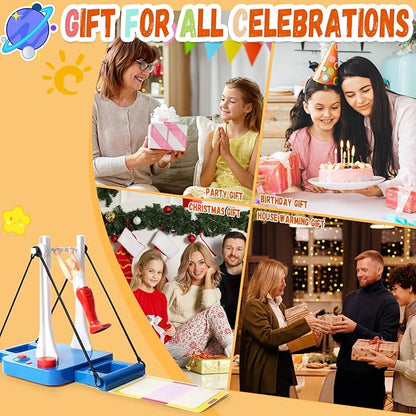 Gymnastics Challenge Game - Fun &amp Challenging Toy for Girls &amp Boys Ages 8+ and Adult Ideal Table Game for Active Kids - Develop Skills &amp Strengthen Bonds with Family and Friends