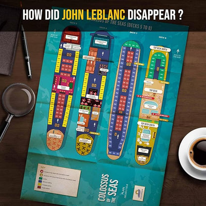 PROFILER - Missing in the Caribbean: John LeBlanc Reported Missing – Murder Mystery Games for Adults – Individuals Date Night Family Night - Escape Room Board Game - Find Clues and Solve the Mystery