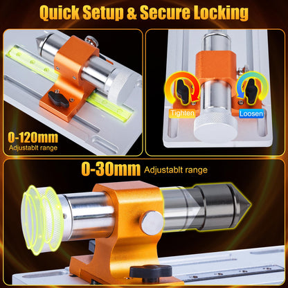 FoxAlien XE-PRO 3-Axis CNC Router Machine + NEMA23 4th Axis Rotary Engraving Module for Engraving Curved Surface and Cylindrical Object