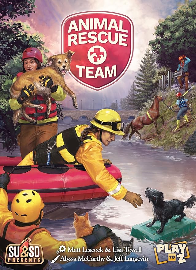 Animal Rescue Team by Play To Z | Cooperative Disaster Rescue Game | Save Cats Dogs &amp Farm Animals | Family Game | Ages 8+ | 2-4 Players | 2026 Origins Award Nominee