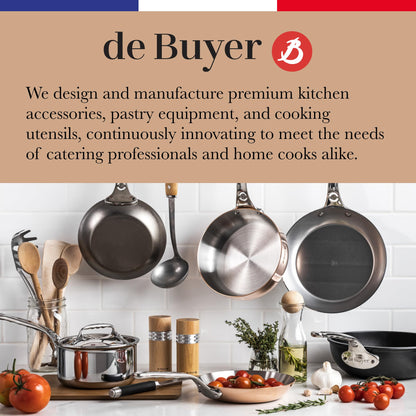 de Buyer LA MANDOLINE REVOLUTION MASTER - Removable, Double-Sided Stainless Steel Blade - Ideal for Cutting, Shredding, Dicing & Cubing - Includes 6 Julienne Blades & Extra Pusher - Made in France
