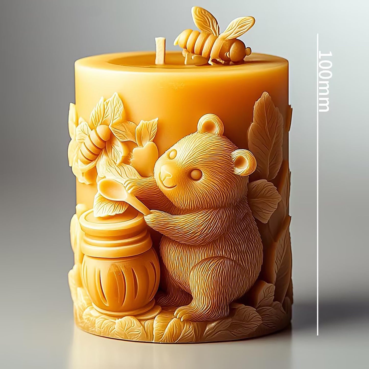 Tree Bear Candle Mold - Animal & Bear Resin Casting Molds, Silicone Clay Jewelry Molds, Candle Making Craft Supplies