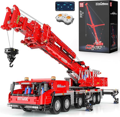 Mould King Engineering Crane Building Sets 17065 Large Vehicles Crane Model Kits APP Programmable Construction Vehicle Building Kits for Adult Collections Enthusiasts(4566 PCS)