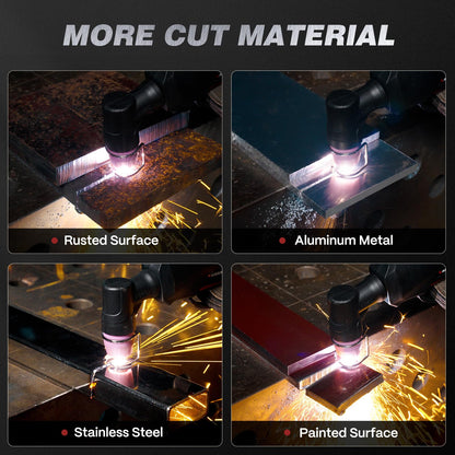 ARCCAPTAIN 55A Plasma Cutter, Large LED Display, Non-Touch Pilot ARC Plasma Cutting Machine, 120/240V Dual Voltage IGBT Inverter, 1/2" Clean Cut, Post Flow, 2T/4T, for Beginners DIY