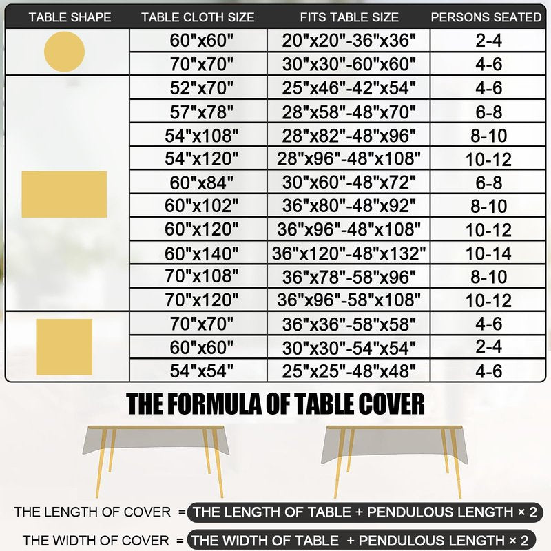 Smiry Rectangle Table Cloth, Waterproof Heavy Duty Vinyl Tablecloths, Wipeable Washable Table Cover for Kitchen and Dining Room (Stone Blue, 60" X 102")
