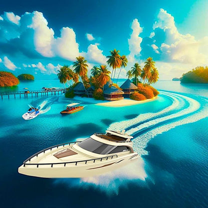 POCO DIVO Luxury Modern Yacht 1/28 RC Boat 2.4Ghz Radio Remote Control 15” Sailing Cruise Pool Lake Pond Dual Motors 15kmph Speed Ship Deluxe Gifts Adults Water Fun Voyage