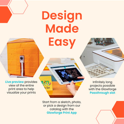 Glowforge Aura Laser Engraver and Cutter, DIY Project and Craft Laser Engraving Machine, 6W Diode with Safety Features for At Home Use