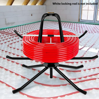 FEIMIRE Heavy Duty PEX Piping Uncoiler for 3/8'' to 1'' Pex Tubing, Multi-function Foldable Pipe Dispenser, Potable Water PEX Tubing Decoiler Maximum Load of 440 Pounds (55'')