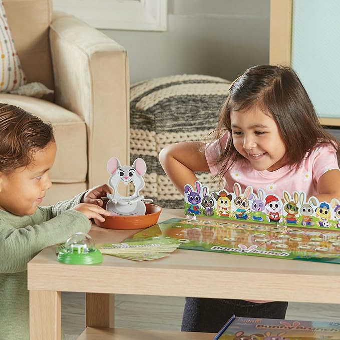 hand2mind Bunny Brunch Cooperative Board Games Toddler Educational Toys Kindergarten Math Games Preschool Learning Activities Indoor Recess Games for Classroom Easter Gifts for Kids