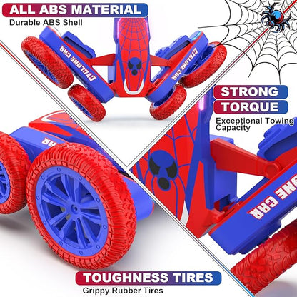 Remote Control Car Spider RC Cars Double Sided 360°Flip 4WD Rechargeable Drift RC Race Car Boys Toys Birthday Gifts for 4 5 6 7 8 9 10 11 12 Year Old Boys Easter Basket Stuffers for Kids