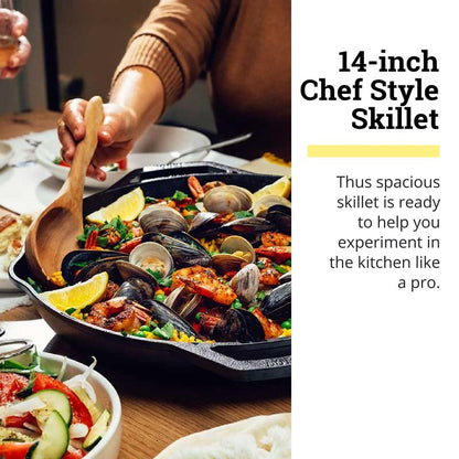 Lodge Chef Collection 14" Chef Style Skillet