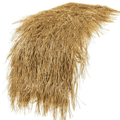 XLX TURF Fake Thatch Hay Table Runner 144 Inches Tiki Bar Western Cowboy Hawaiian Party Decorations - Realistic Artificial Straw Grass for Farm Wild One Birthday Table Centerpieces, DIY Crafts