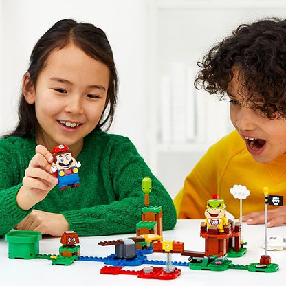 LEGO Super Mario Adventures with Mario Starter Course Set Buildable Toy Game Birthday Gift for Super Mario Bros. Fans and Kids Ages 6 and Up with Interactive Mario Figure and Bowser Jr. 71360