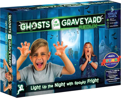 Ghosts in The Graveyard Redux: One of The Best Spooky Outdoor Games for Kids | Ages 5+ 4-8 Players | for Outdoor Parties &amp Camping | Glow in The Dark Toys | Tween Boy Gift Ideas | Ghostly Fun!