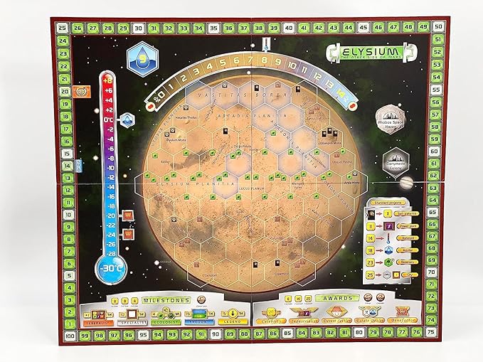 Terraforming Mars: Hellas Elysium - The Other Side of Mars Expansion by Stronghold Games Strategy Board Game