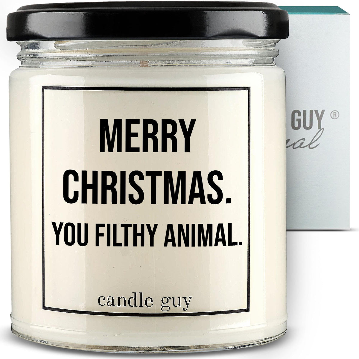candle guy Scented Candle | Merry Christmas. You Filthy Animal. | Hand Poured 100% Soy Wax | 70 Hours Burn Time