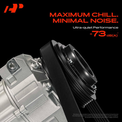 A-Premium Air Conditioner AC Compressor with Clutch Compatible with Kenworth T660 2011-2012, T680 2013-2015/2017-2018, T880 2017-2018 & Peterbilt 365/367 2011-2016, 389 2016, 567 2015-2016, 579, 587